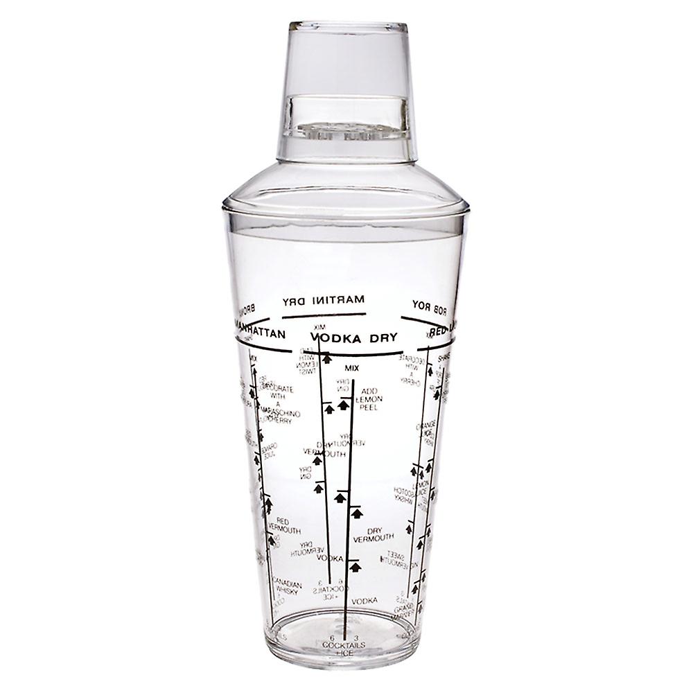 Bartender Acrylic Cocktail Shaker Tough Durable 750mL Premium High Quality