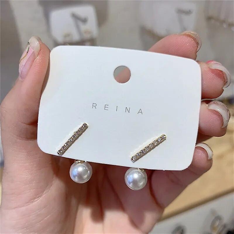 Women Earring Girl Stud Ear Drop Cute Pearl S Hoop Gold Eardrop Minimalist Tiny Huggies Hoops Wedding