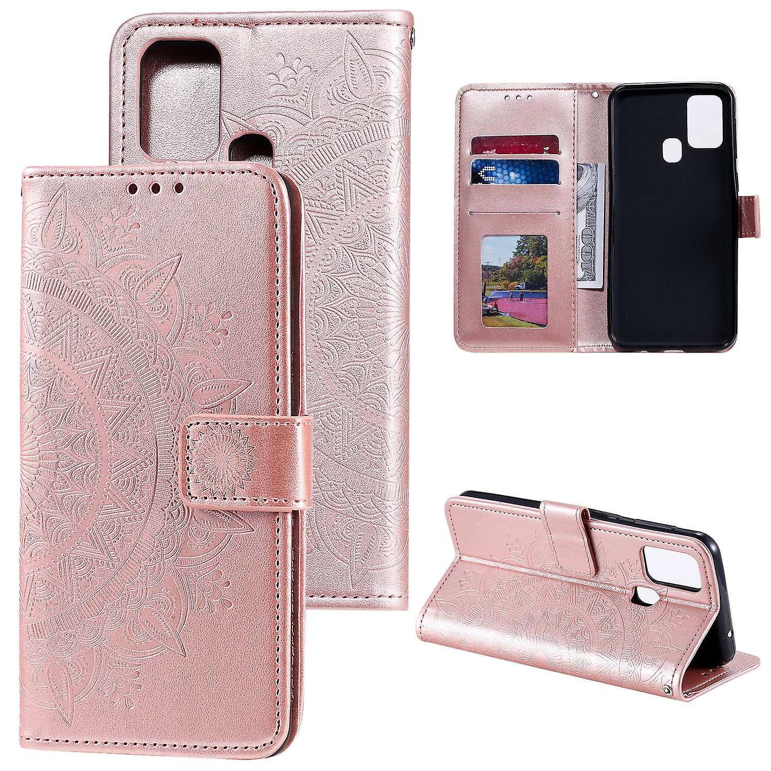 Wallet Stand Design Imprint Leather Shell Cover for Xiaomimi 9Cmi 9C NFC
