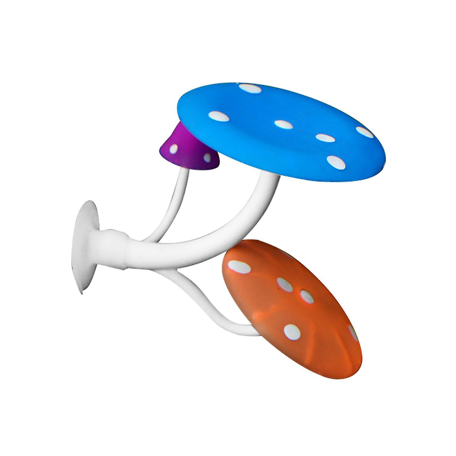Mushroom Hammock Soft Aquarium Rest Bed Fish Breeding Playing Pad With Suction Cup Colorful Lifelike Decor For Fish Tank Landscape