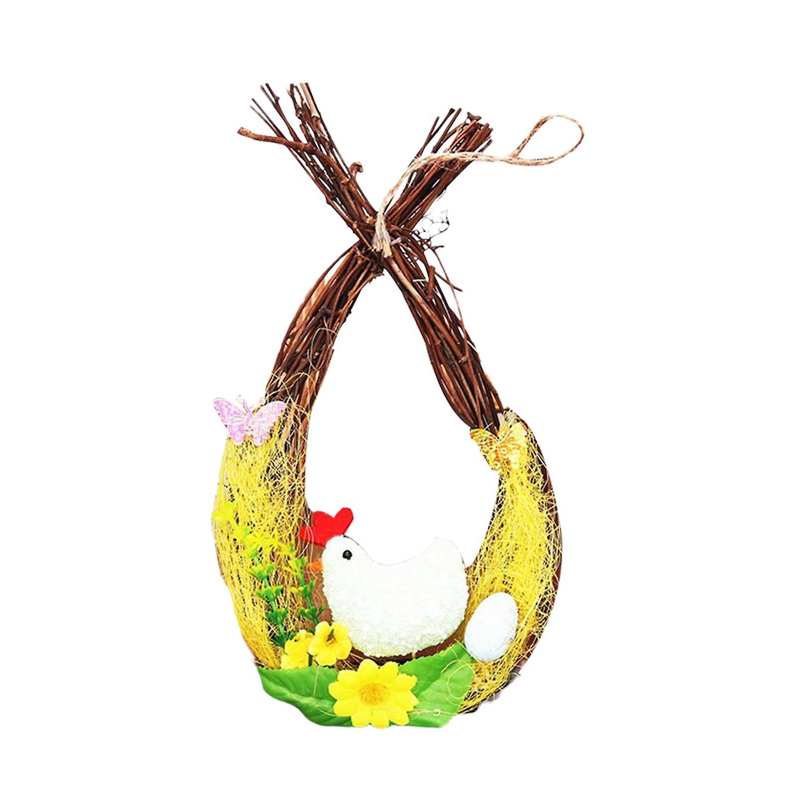 Easter Front Door Decoration DIY Craft with Chicken Nest Design Decorative