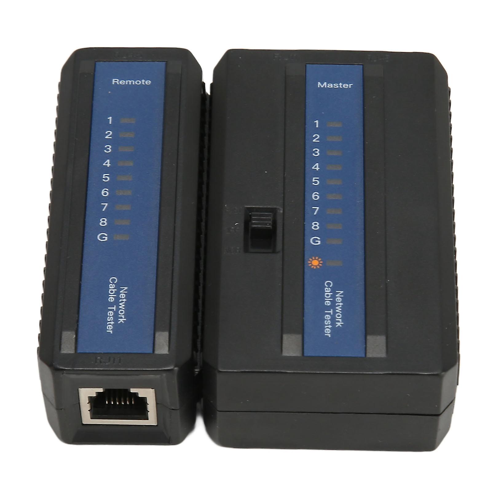 Network Cable Tester LAN Cable Telephone Line Dual Purpose Maintenance Tool for RJ45 RJ11 RJ12 CAT5 CAT6 CAT7 UTP Cable