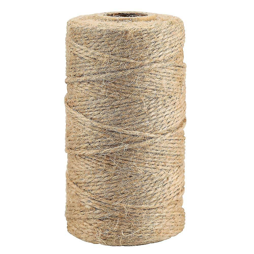 100-200m Natural Jute Twine String 2 Ply Packing Bakers Twine Art And Crafts Linen String Handicrafts Cord