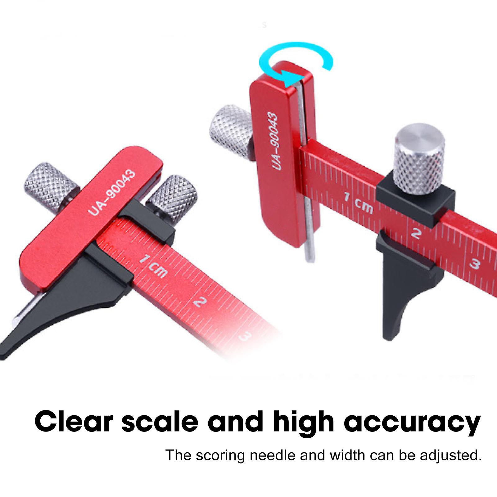 Sliding Gauge T Square Marking Ruler Aluminum Alloy Vernier Caliper Woodworking Tool