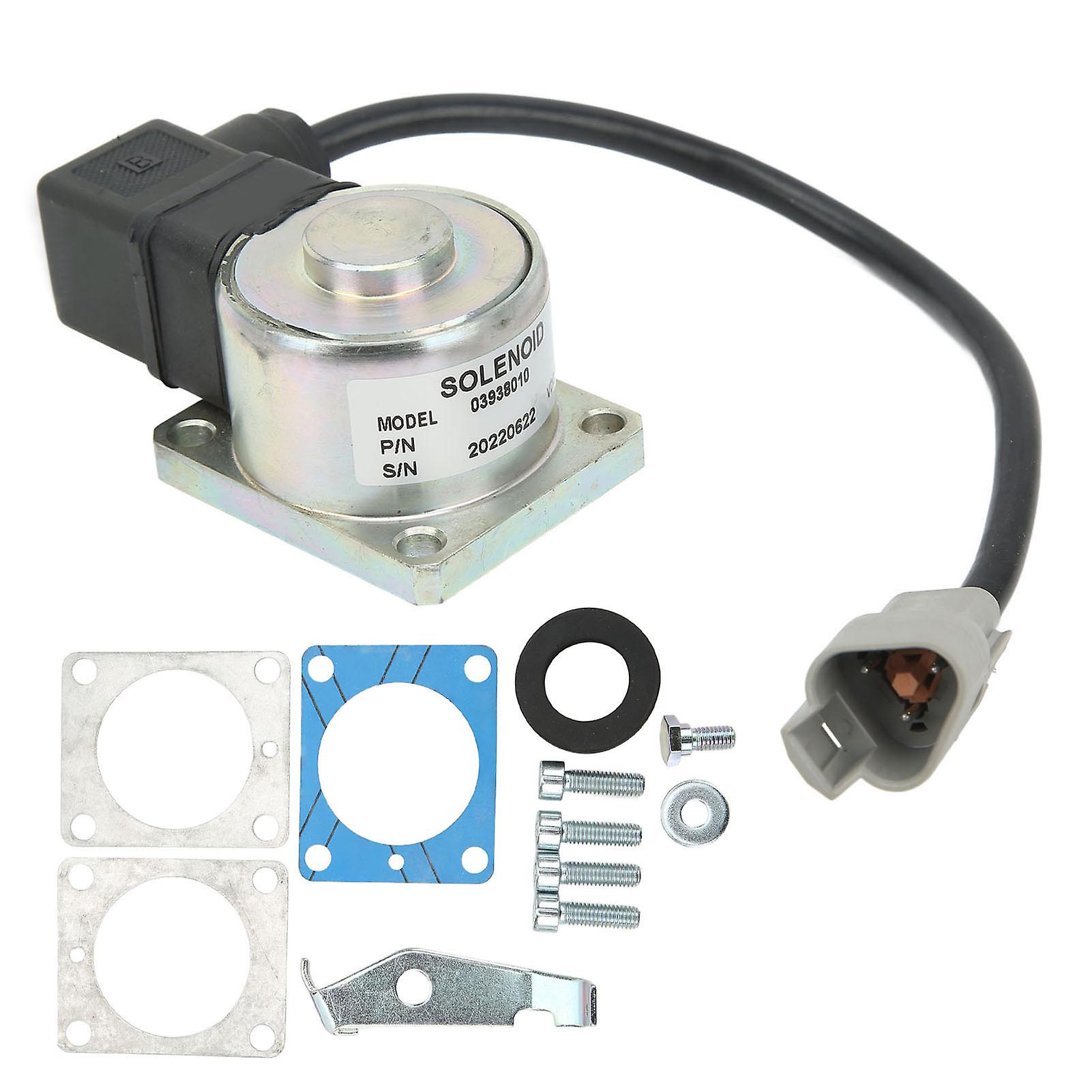 Électrovanne d'extinction 12 V, vanne de commande d'arrêt haute performance pour moteur diesel HATZ LM