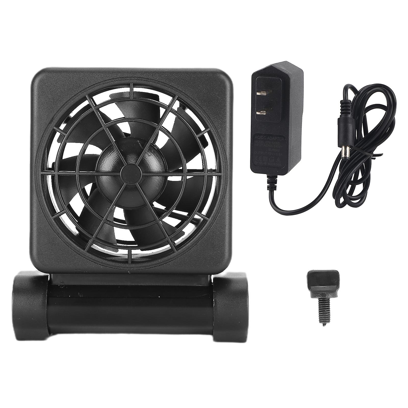 Aquarium Fish Tank Cooling Fan Reduce Water Temperature Adjustable Wind Speed US Plug 110?240V1 Fan