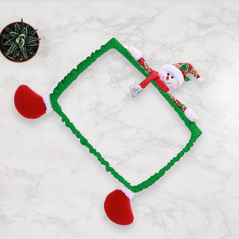 3D Snowman Computer Display Frame Protective Cover 19-27 Inch