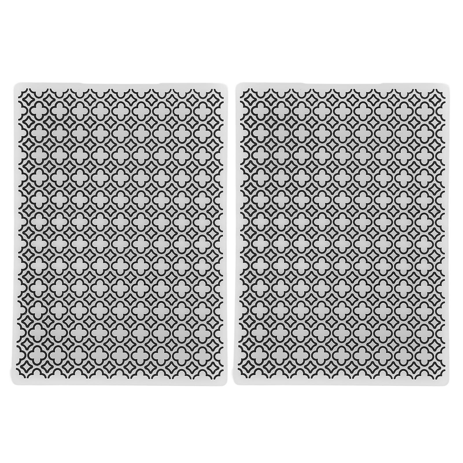 Pack Embossing Folders, Multipurpose Embossing Template, DIY Paper Plastic Stamp Embossing Template, Printing Folders