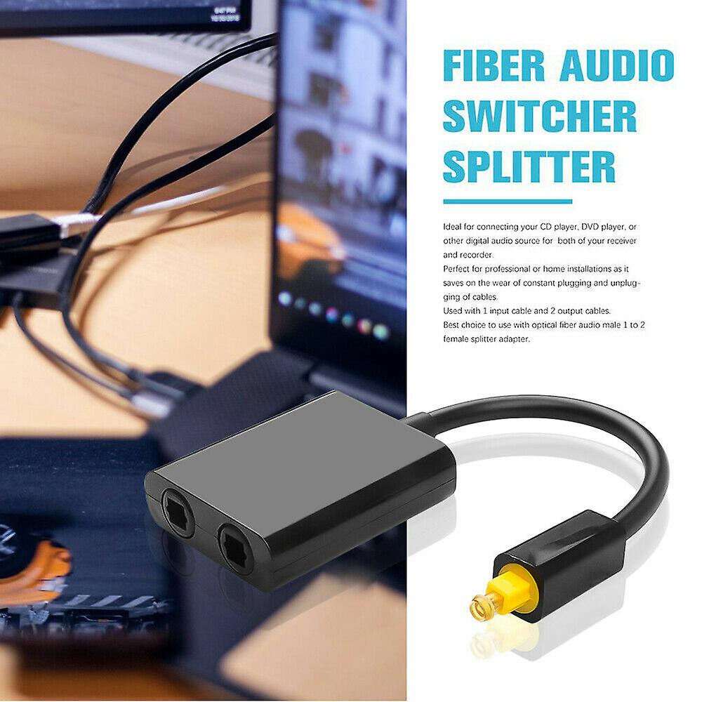 Optical Cable Splitter Adapter (LS49) 1 Input Male To 2 Output Female
