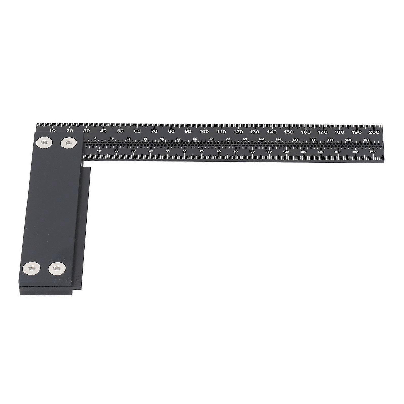 Right Angle Positioning Clamp Square Aluminum Alloy 90 Degree L Shape Ruler Woodworking Tool