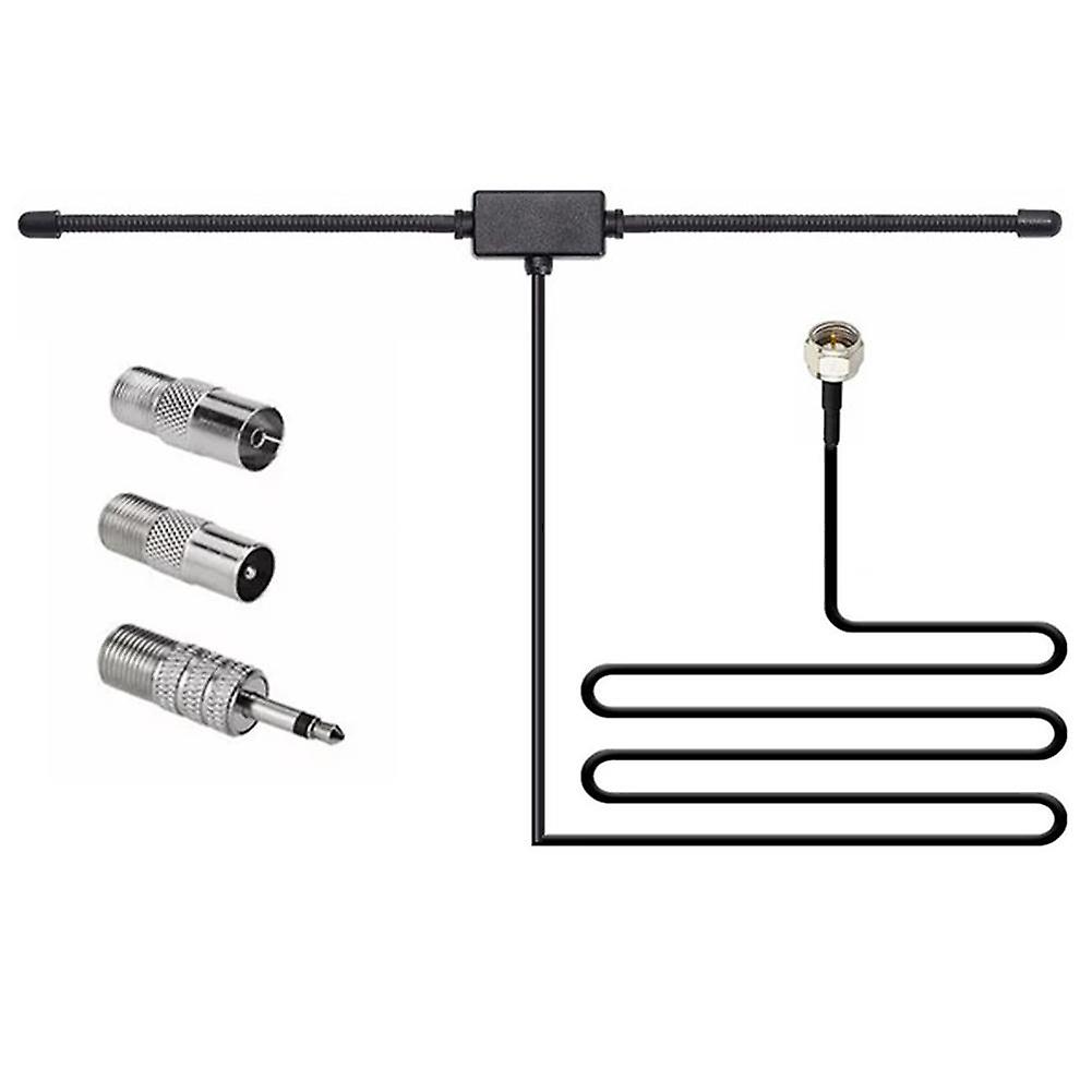 DAB Radio Antenna Dipole Aerial Audio Plug Connector for Stereo Recei