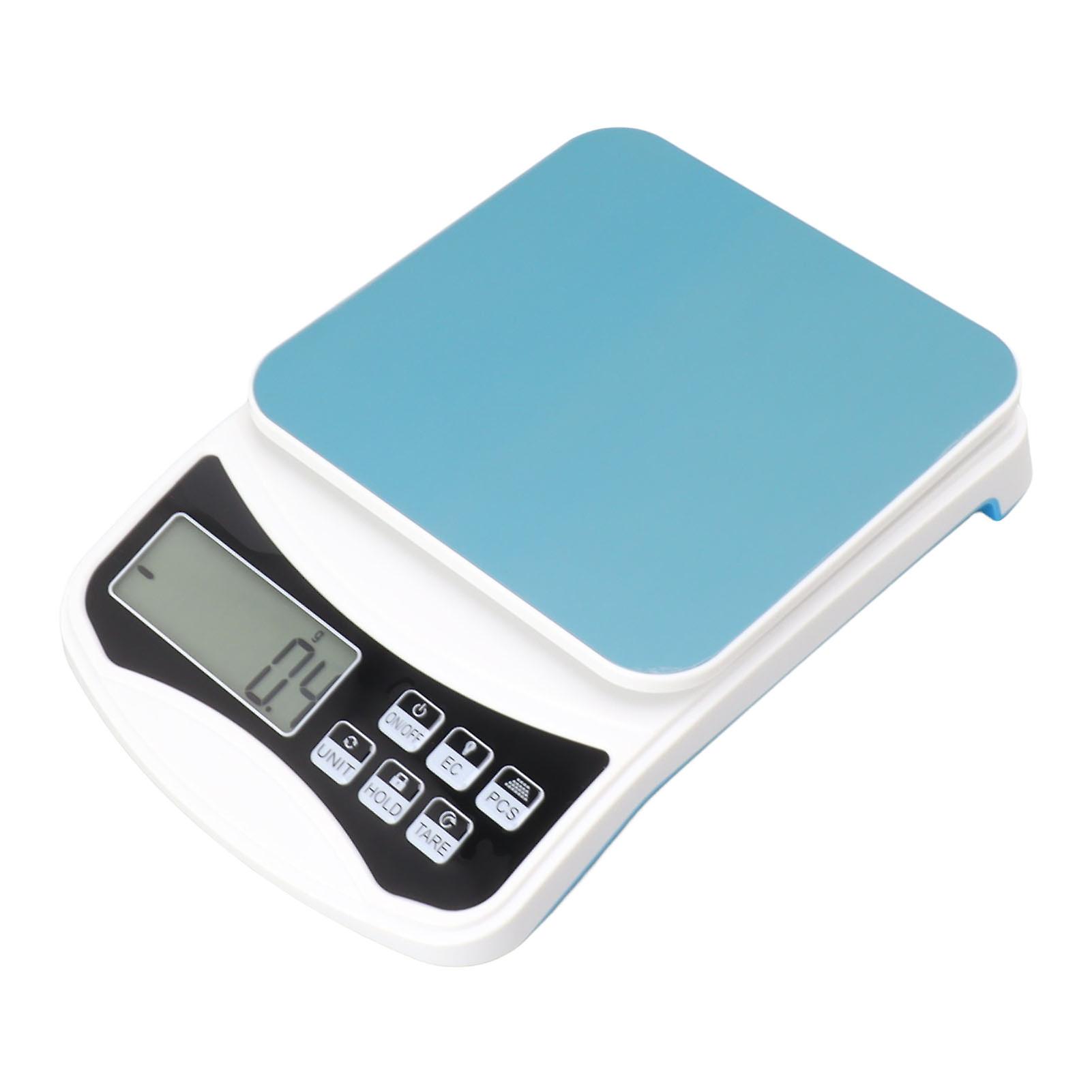 0.1g White Electric Kitchen Scale High Precision ABS Flat Electronic Scale