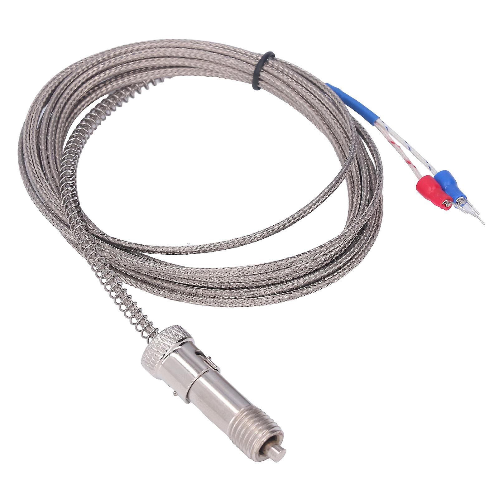 Risegun Thermocouple Replacement K Type Thermocouple Spring Snap Fit Thermocouple Temperature Sensor M12