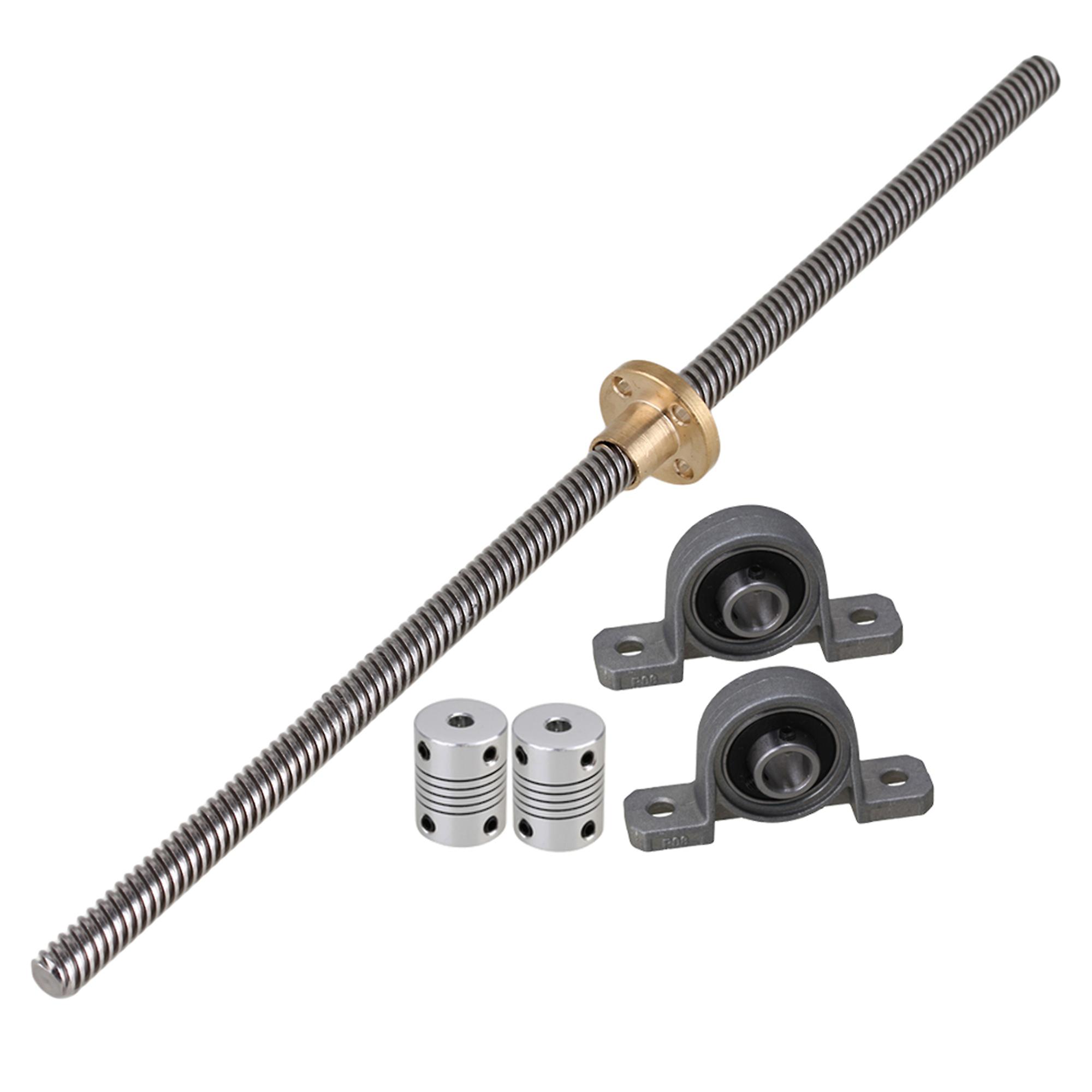 Horizontal Bearing Block Stepper Coupler 0.8cm Dia 25cm Lead Screw Set