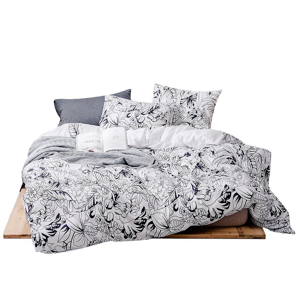 Polyester Breathable Comfortable Bedding Set Duvet Cover Set Pillowcase (US Queen)