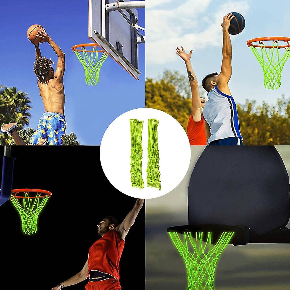 Glow In The Dark Basketball Hoop Net Luminous Shoot Training Sports