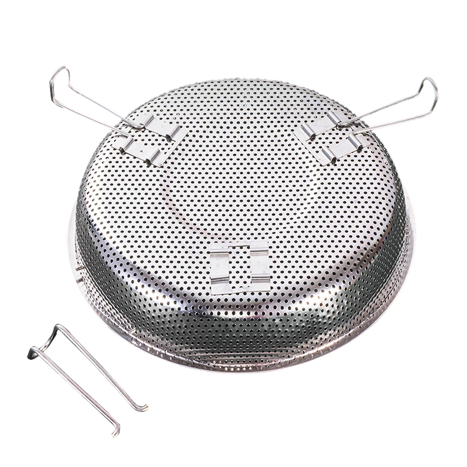 Fine Mesh Steaming Rack with Detachable Stand Reusable Rices Washing Drain Basket Kitchen Accessories