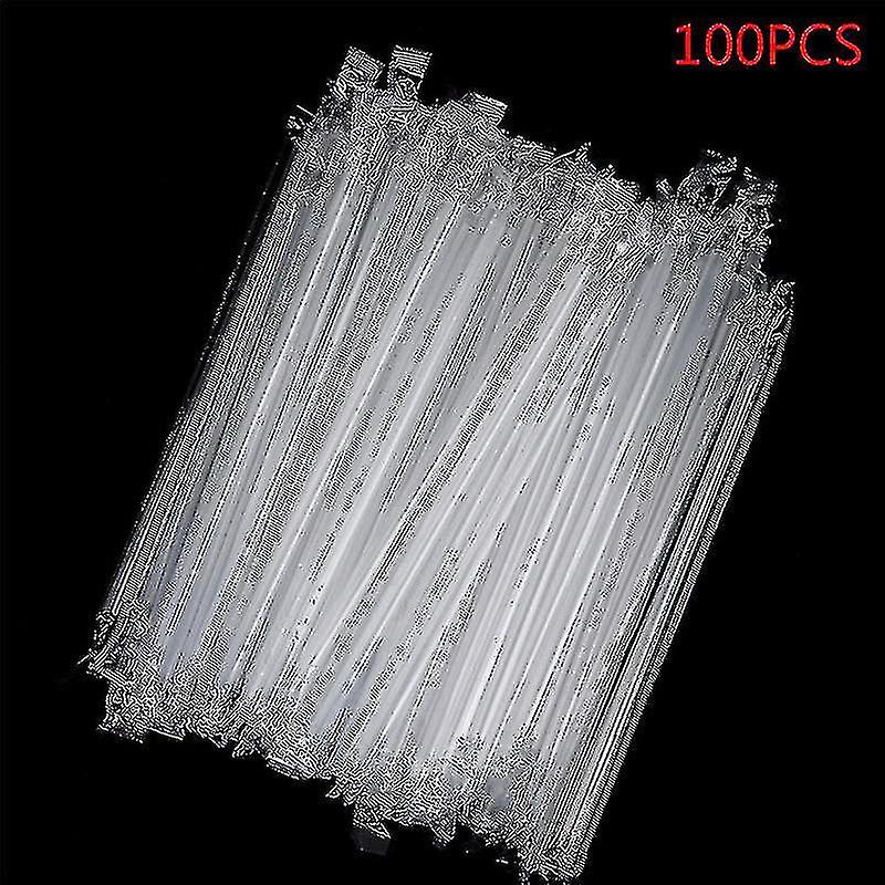100pc Clear Individually Wrapped Drinking Pp Straws Drinks Straws Party Supplies