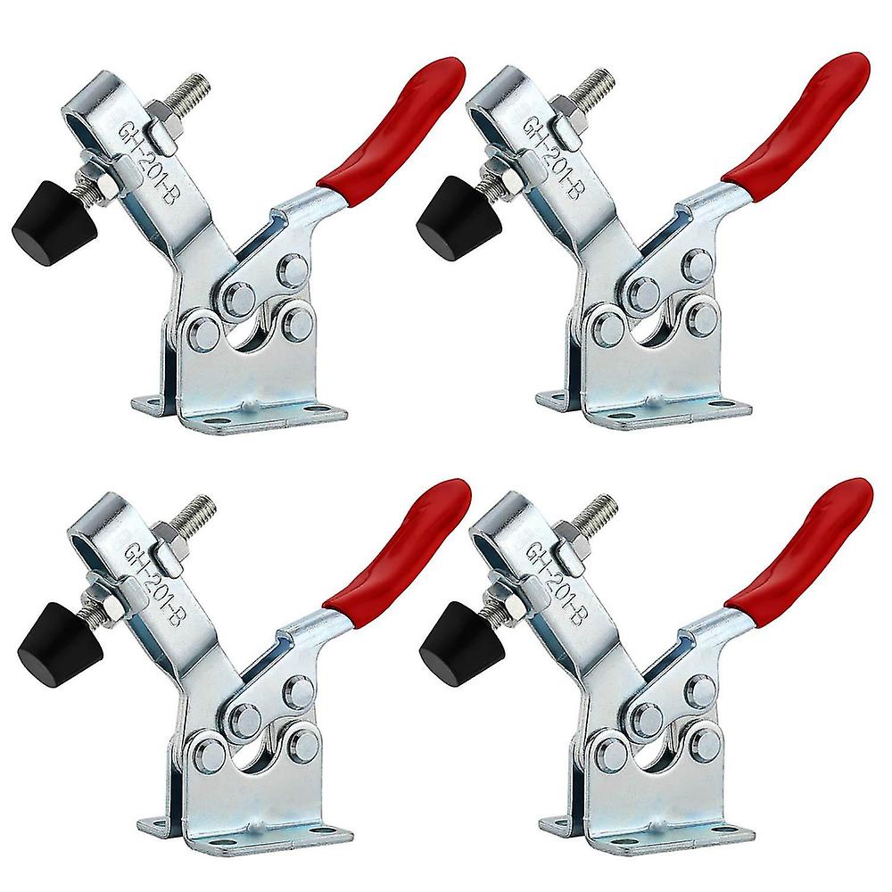4pcs Toggle Clamp Horizontal Tilt Clamp Gh-201-b Horizontal Lever Clamp Quick Release Toggle Clamp