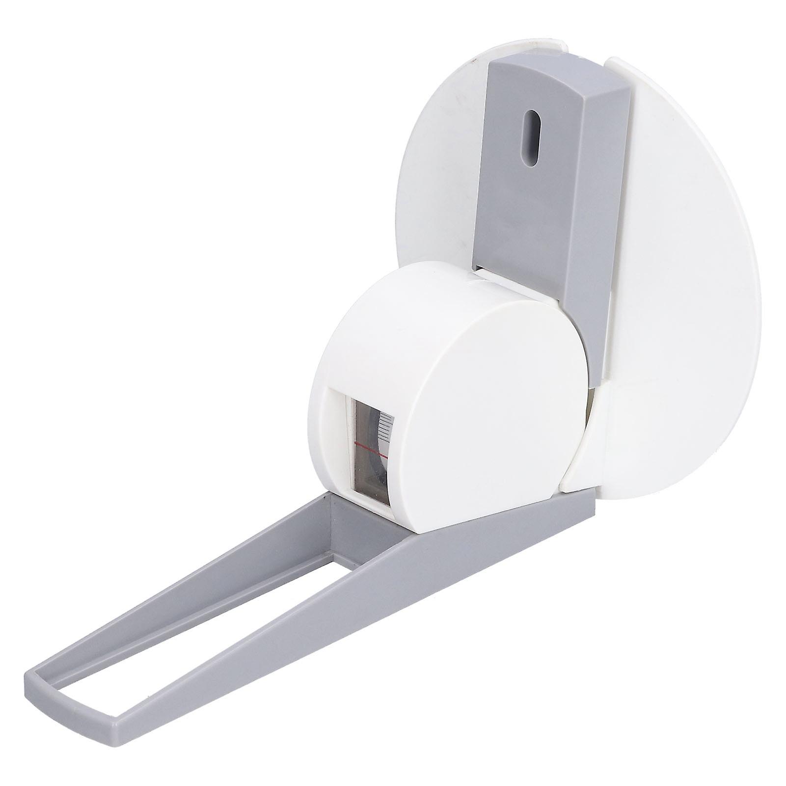 2.2m Wall Mounted Height Meter Ruler with ABS Tape White Gray