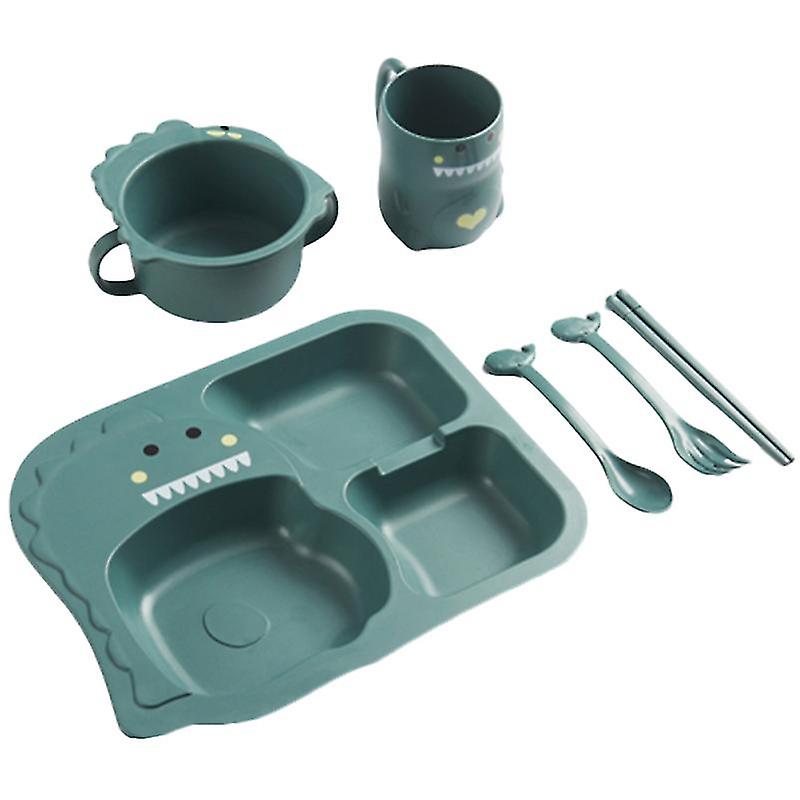 6pcs Baby Dinosaur Dinner Plate Set