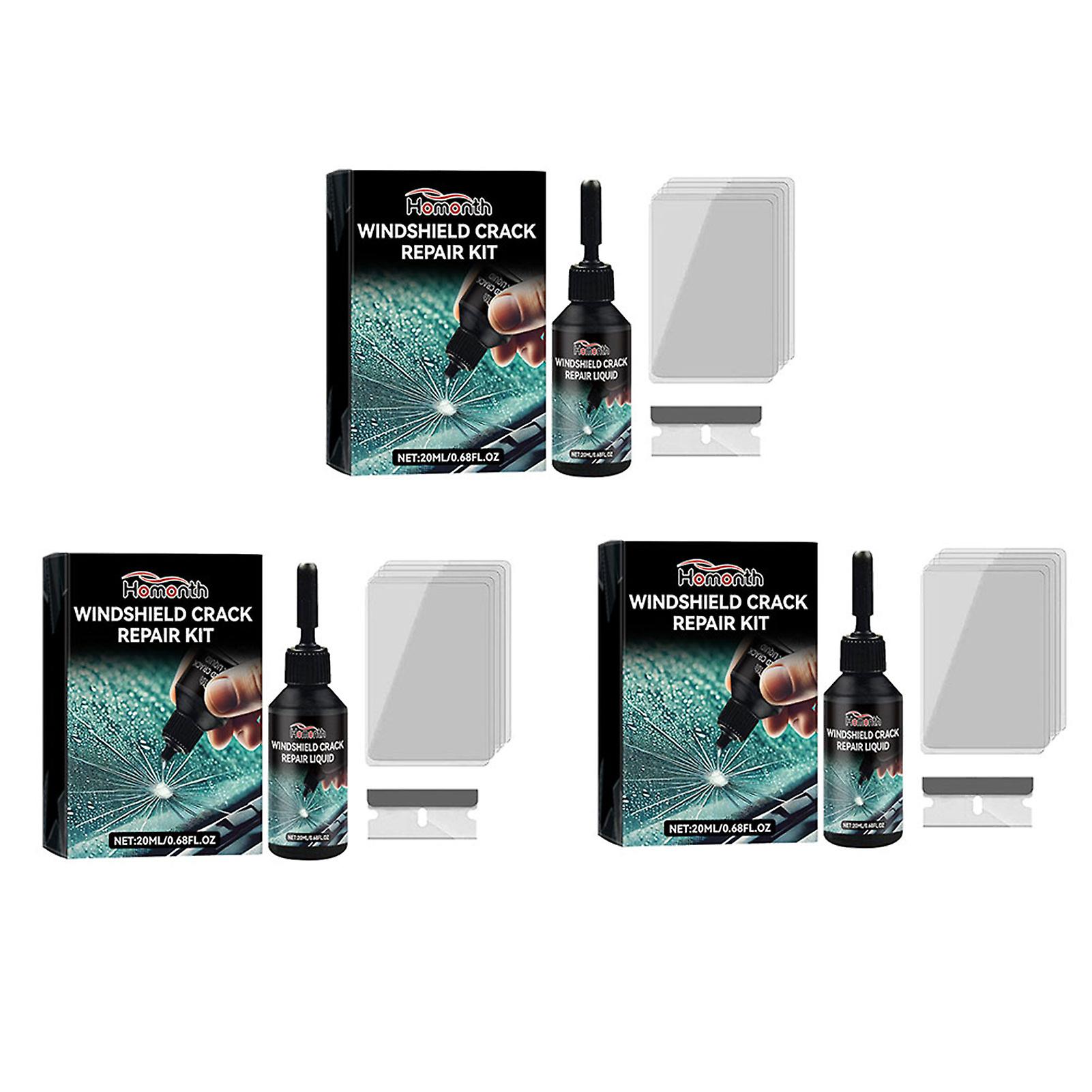 Windshield Cracks Repair Kit for Car Automotive DIY Windscreen Tool for Fixing Star-Shaped Cracks