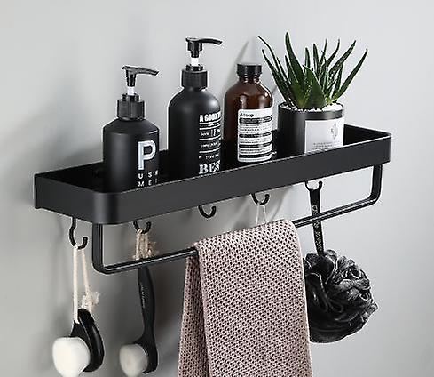 Shower Black Bathroom Shelves Wall Mounted