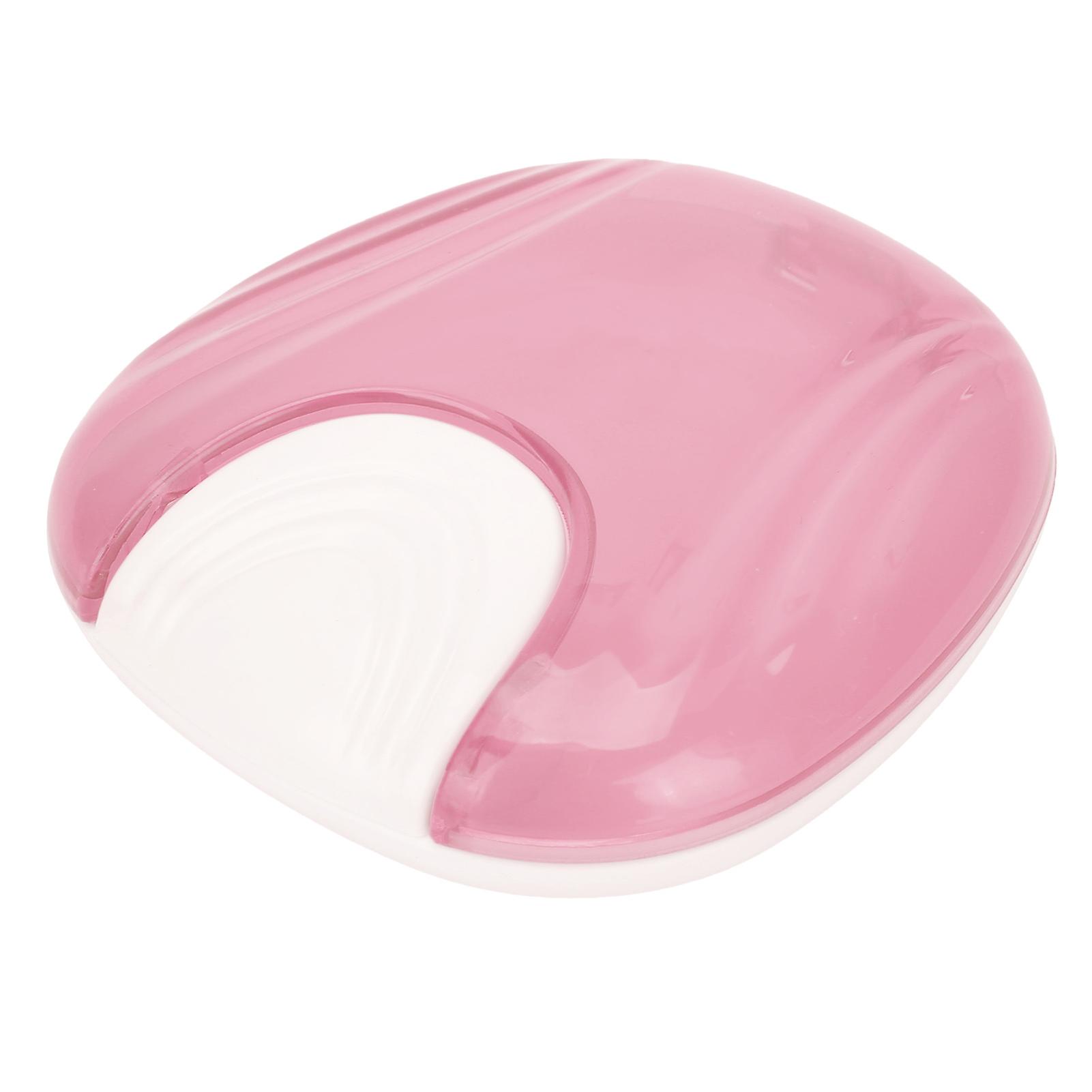 Durable Orthodontic Retainer Case Tooth Denture Container Portable Denture Storage BoxPink