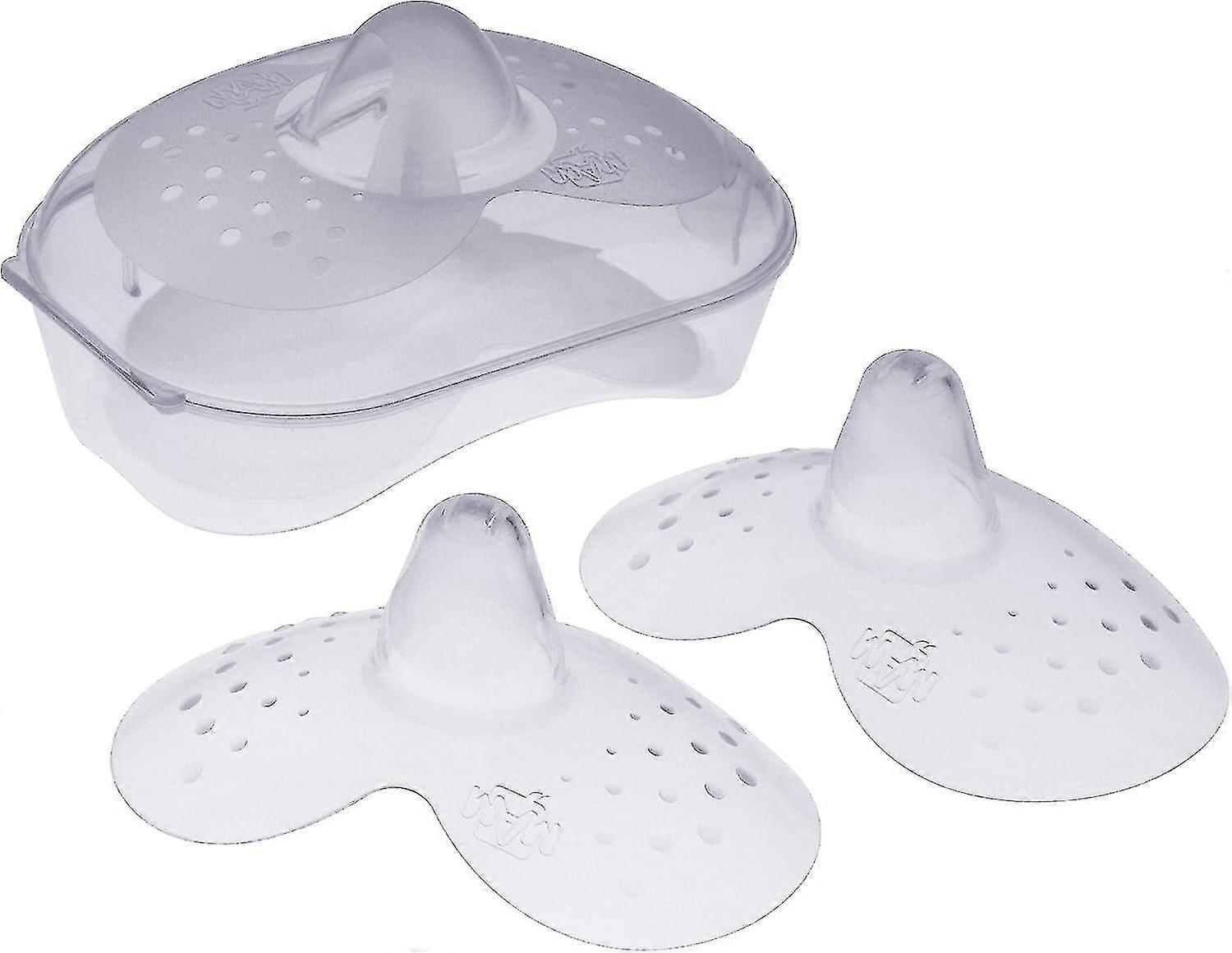 Nipple Shields Size 1 (pack Of 2), Breast Shields With Sterilisable Travel Case-Excellence