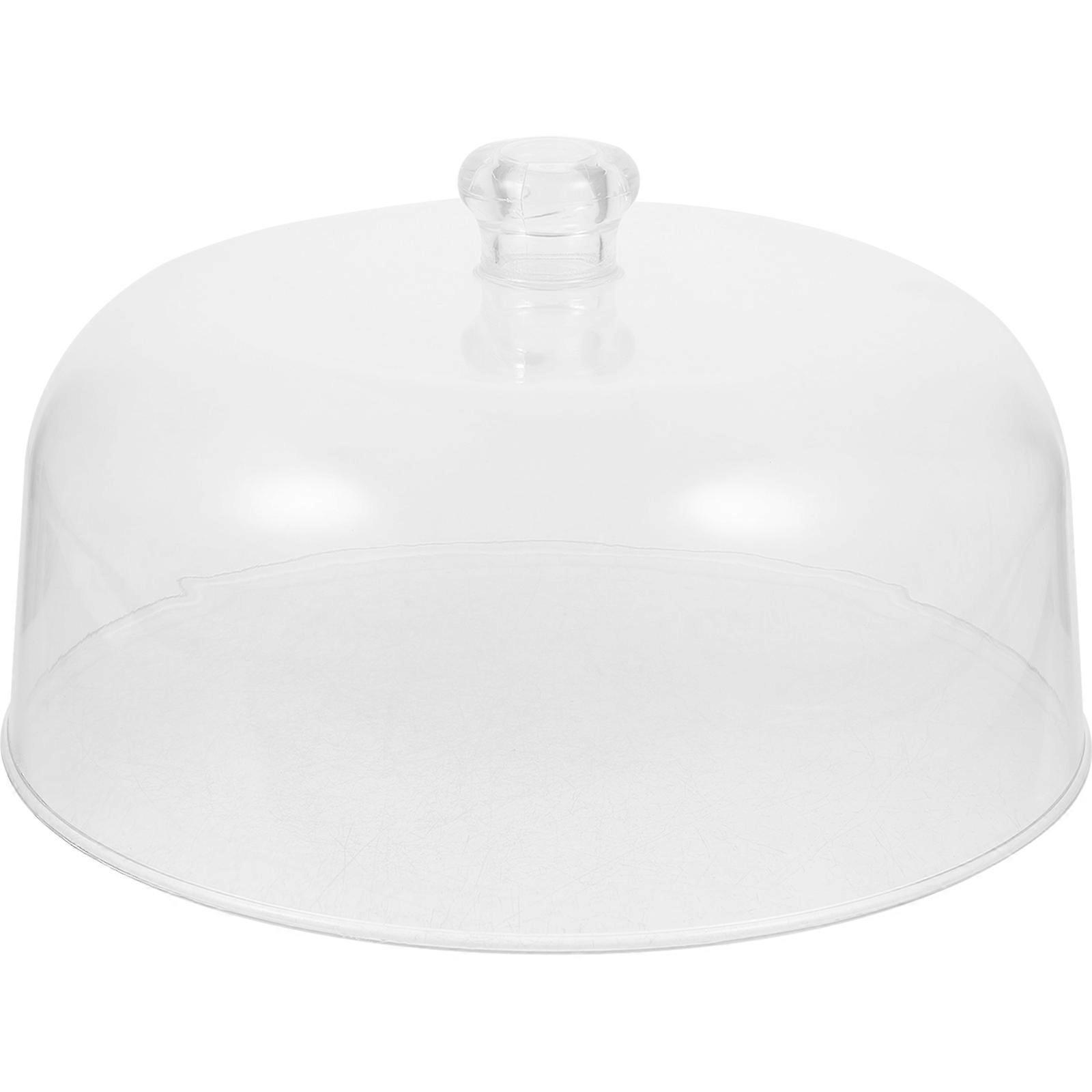Clear Cake Dome Reusable Plastic Cake Tray Protector Snack Dish Clear Dome Cover