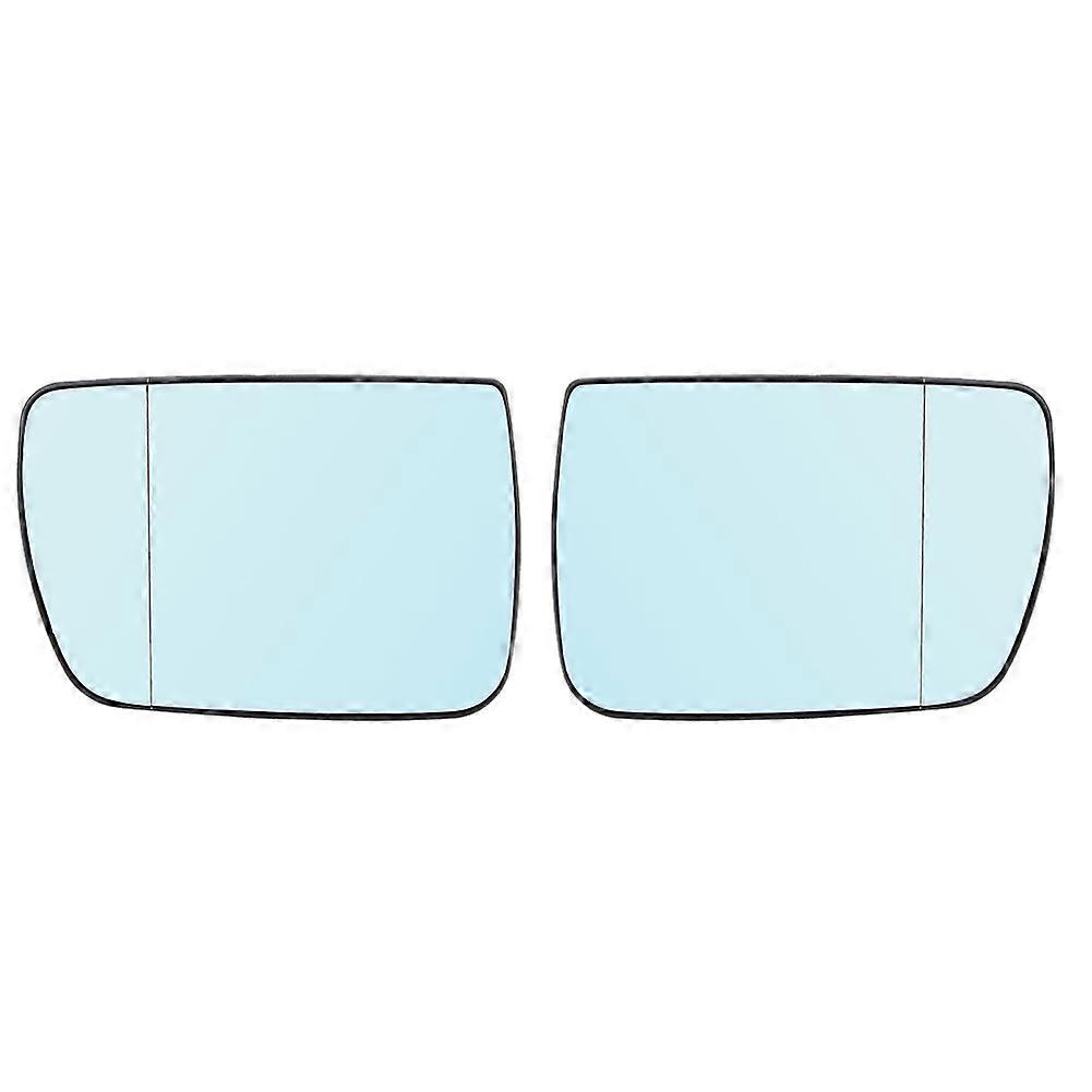 2Pcs Rearview Mirror Glasses Blue with Heating Function Car Accessories Fit for X5 Series E53(left + right) E2U511