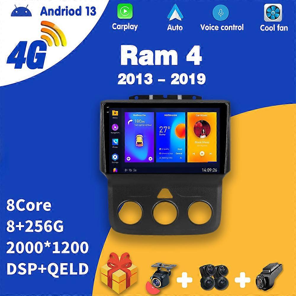 Car Radio Carplay Android For Dodge Ram 4 IV DJ DS 2013~2019 Multimedia Video Player touch screen Navigation GPS Auto stereo WQ5783