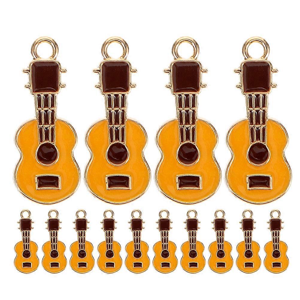 20 st. gitarrhängen instrument smyckestillverkning berlocker smyckeberlocker metallberlocker