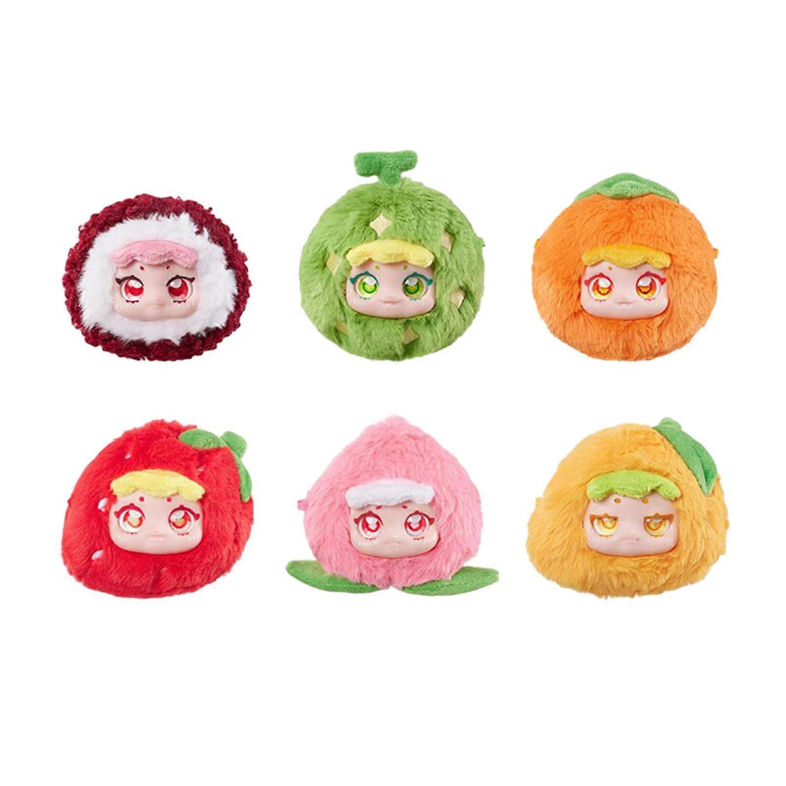 6 חתיכות צעצוע בעלי חיים ממולאים מתנה רכה בובת בעלי חיים דקורטיבית לילדים מבוגרים