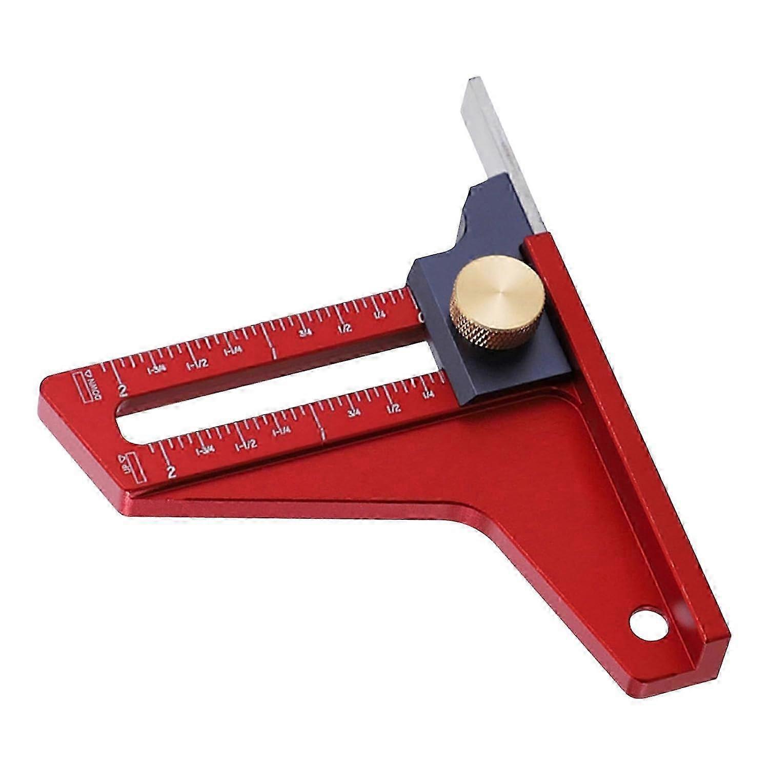 Circular Saw Depth Gauge - Table Saw Depth Measuring Ruler,Magnetic Imperial