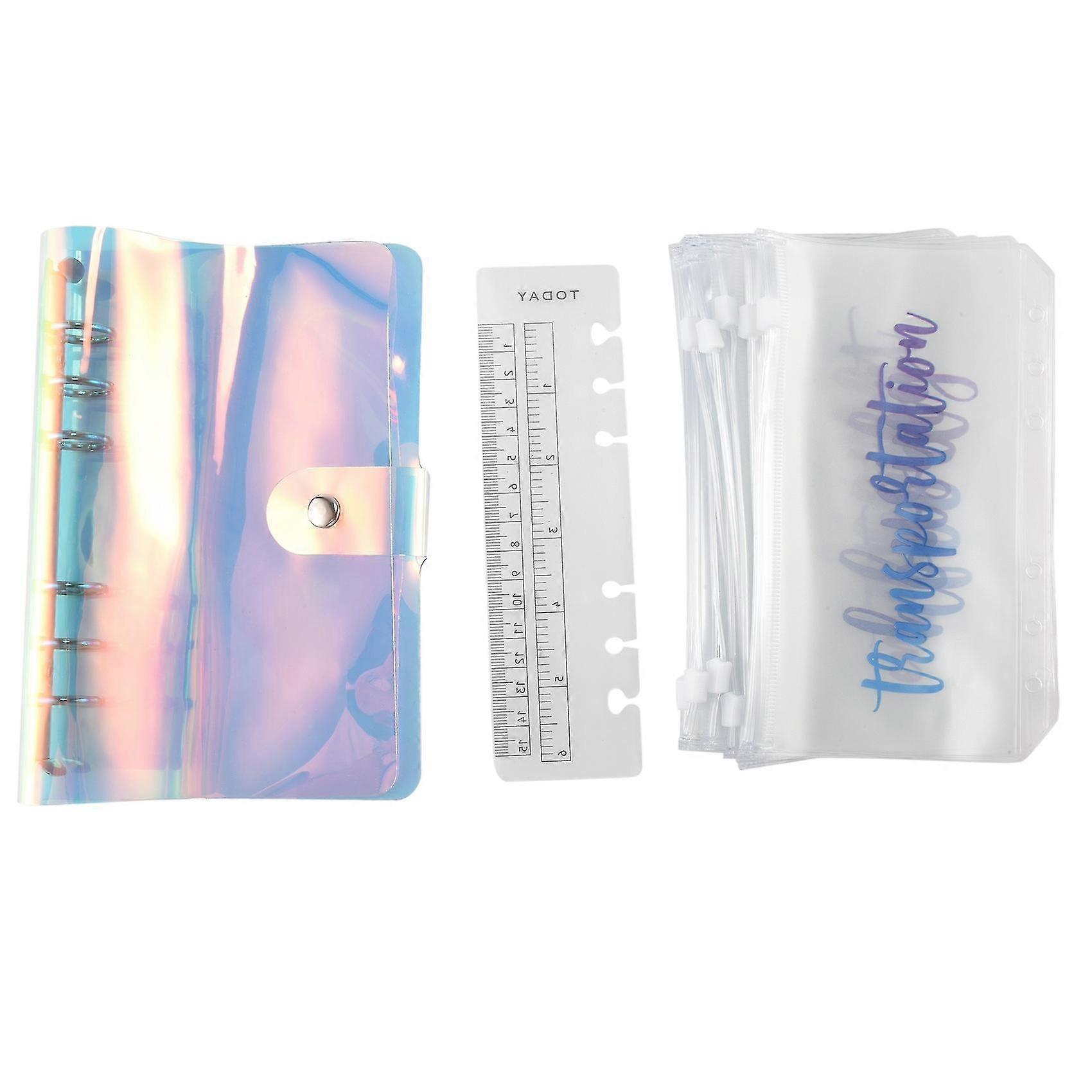 A6 Pu Leather Notebook Magnetic Personal Planning With 12 Pockets Zipper Folder For Bill Planning I