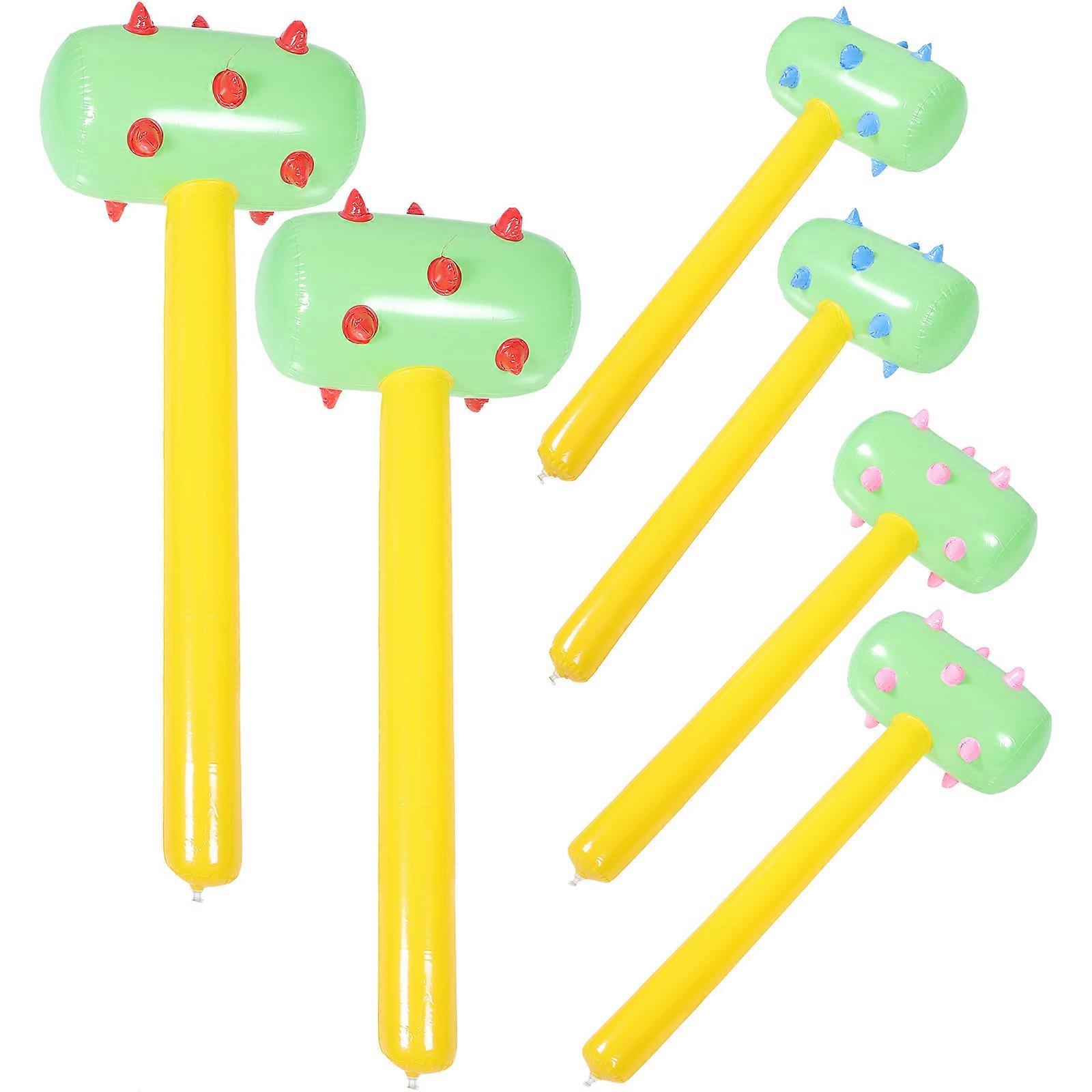 6PCS Colorful PVC Inflatable Hammer Toy for Children Funny Hammer Plaything