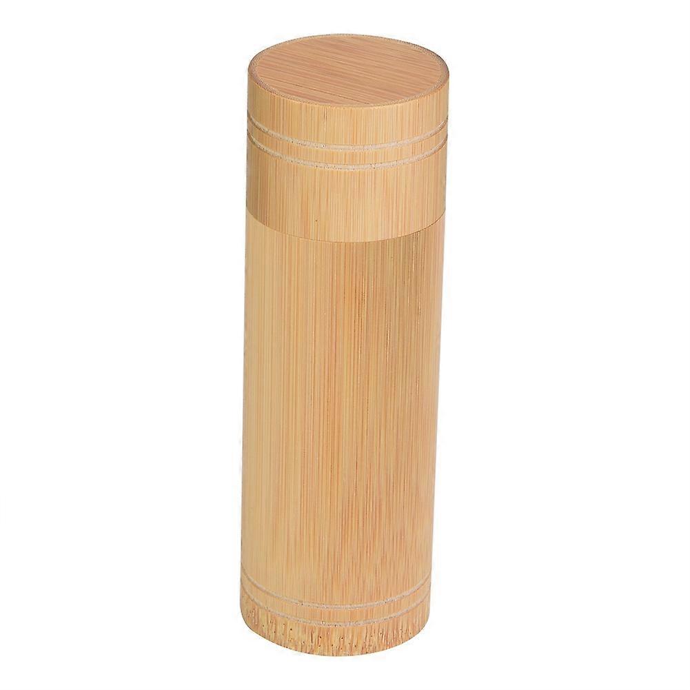 Portable Bamboo Tea Jar Storage Holder Container Box (S)