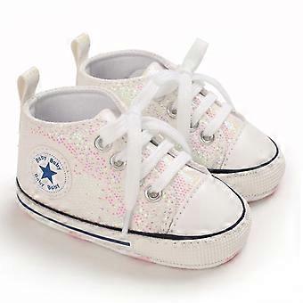 Baby First WalkersChaussures en toile Enfants Antidérapantes Léger Slip-onBeige,11cm
