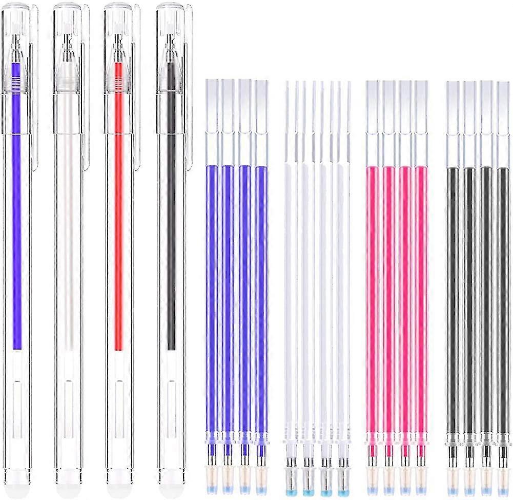 Fabric Heat Erasable Marking Pens With 24 Refills For Tailors Sewing