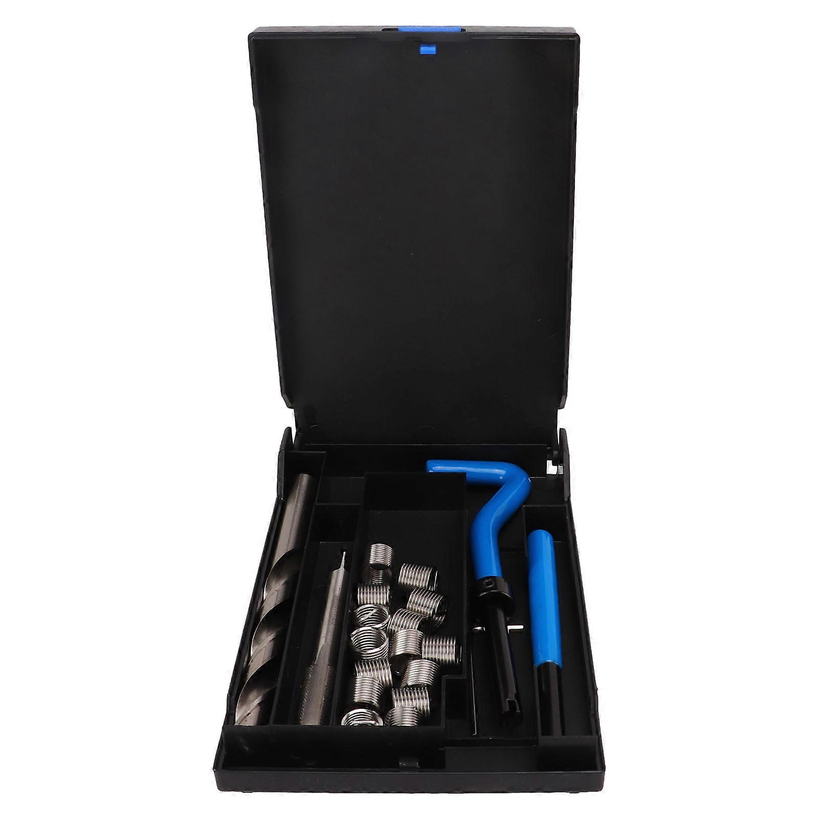 Thread Repair Coil Inserts Kit High Speed Steel Universal Auto Repair Tools for Restoring Damaged Threads M10x1.25