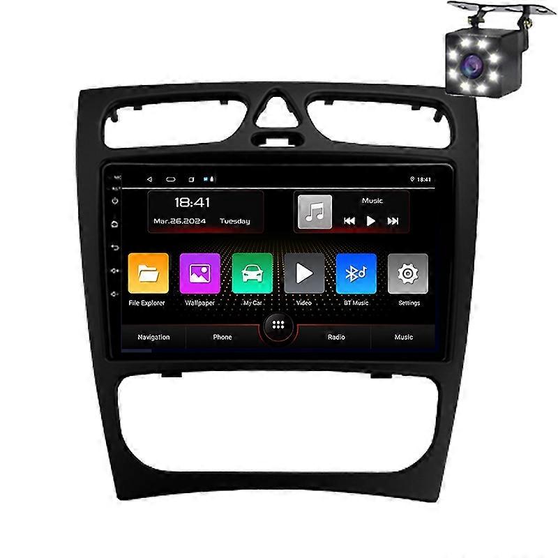Car Radio For Mercedes Benz C Class S203 CL203 2000-2004 Multimedia Video Player Carplay Navigation