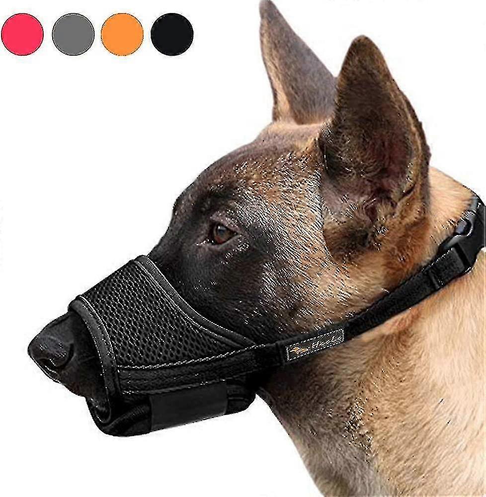 Dog Muzzle Breathable Mesh And Durable Nylon Dog Muzzle With Adjustable Loop And Soft Pad Dog Training Muzzle Prevent For Barking Biting And Chewing (