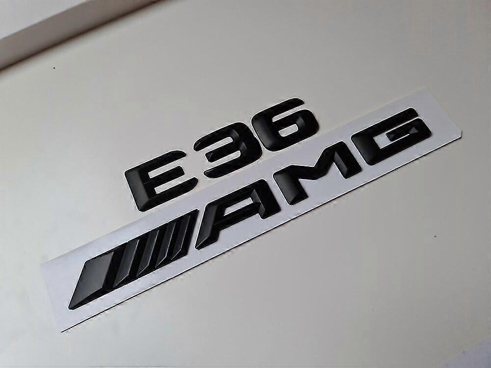 E36 Amg Matte Black Letter Number Rear Boot Badge Emblem E Class Mercedes Matt