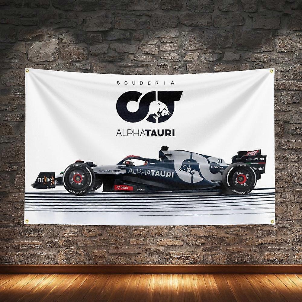 AlphaTauri Racing Flag Polyester Impression Numérique F1Banner