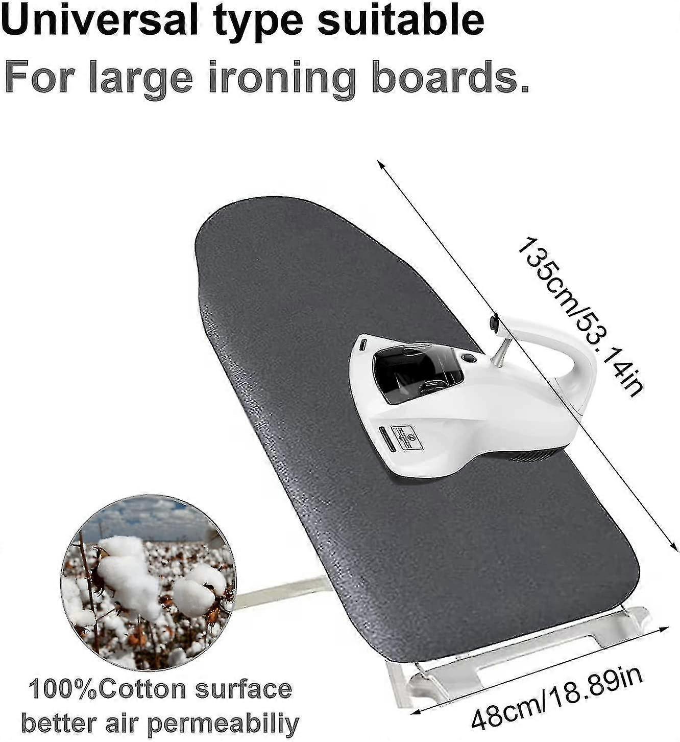 Ersatz Bügelbrettabdeckungen 125 x 45 cm große Bügelbrettabdeckung Wärme