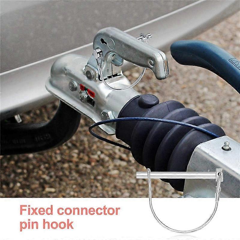 10 Pieces Shaft Locking Pin Safety Coupler Pin 1/4 Inch Diameter in 2 Shapes of Square and Arch (Si