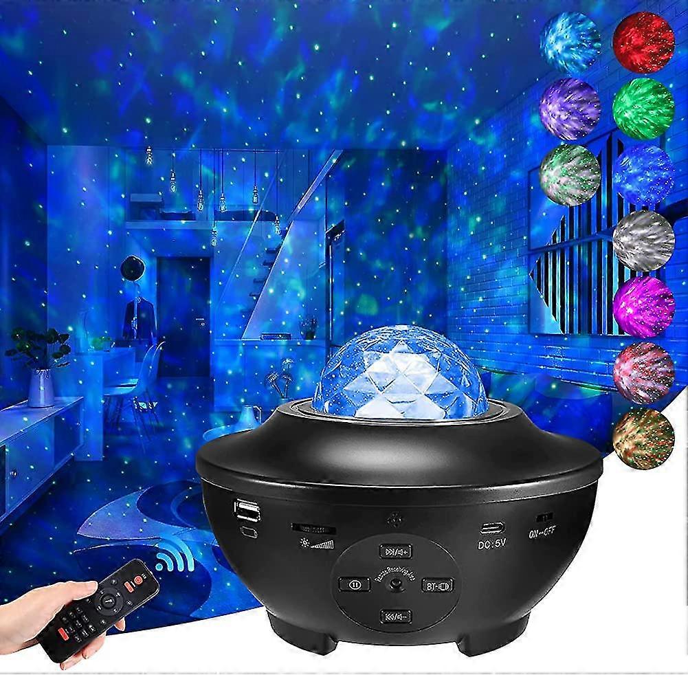 Star Projector Ocean Wave Night Light Led Projector Light Galaxy Lighting