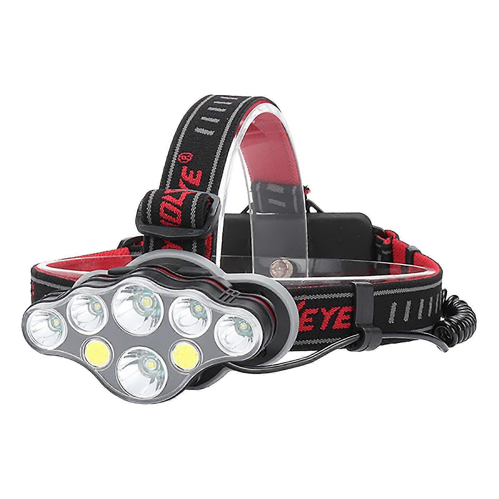 Skywolfeye Usb Rechargeable 8 Led Headlight Flashlight Work Light