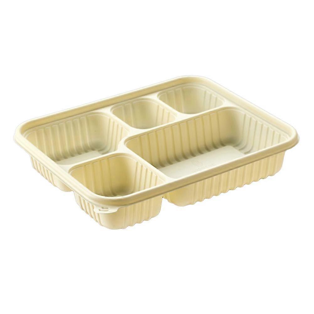 Jednorazový obedový box Mriežkový box Bento Komerčný obalový box na jedlo Ekologická rozložiteľná miska C